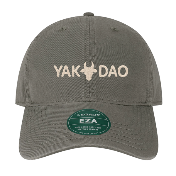 Dark Grey Embroidered Yak Dao Hat